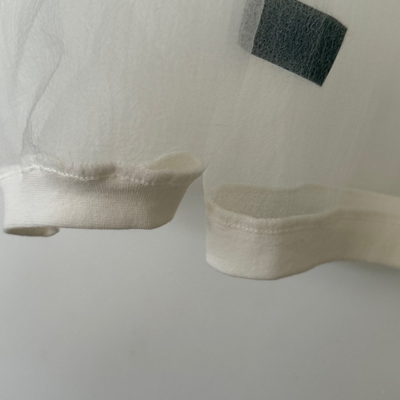 Cynthia Rowley Organza Pullover White Medium - Picture 11 of 11